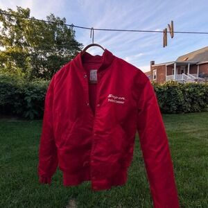 Vintage Snap-on Tools Red Bomber‎ Jacket Preferred Customer Eagle Graphic Mens